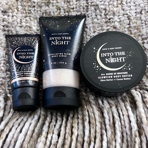 Bath and Body Works Into the Night Body Exfoliating Scrub/Body Cream/Body Butter